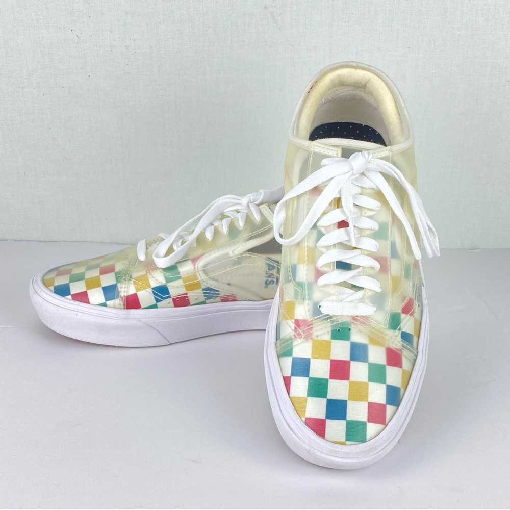 Vans ComfyCush Slip Skool Checkered Sneakers Size M 9, W 10.5